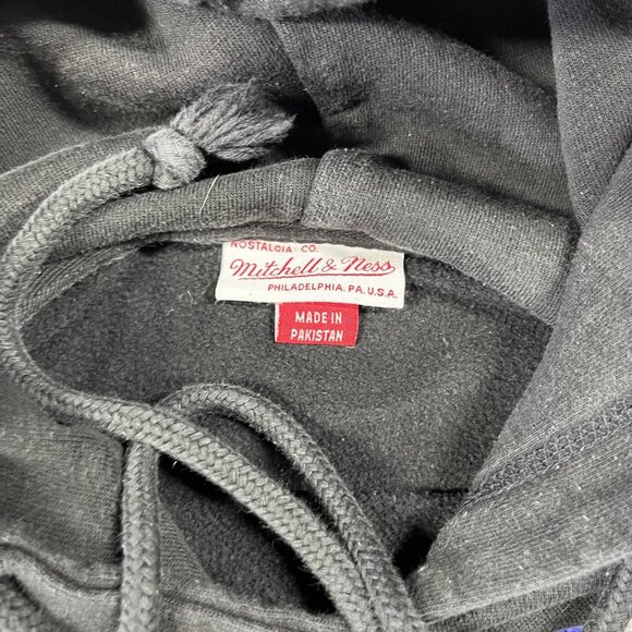 Toronto Raptors Hoodie Sweatshirt Mens Black NBA Basketball Throwback Big Logo - Picture 3 of 10